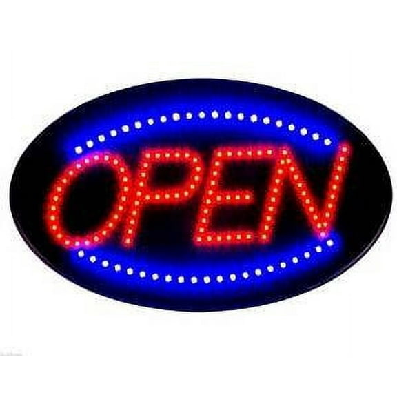 e-onsale Open LED Neon Business Motion Light Sign with Chain, S30