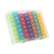 e-pill  7 Times a Day x 7 Day Weekly Pill Organizer with Clear Case