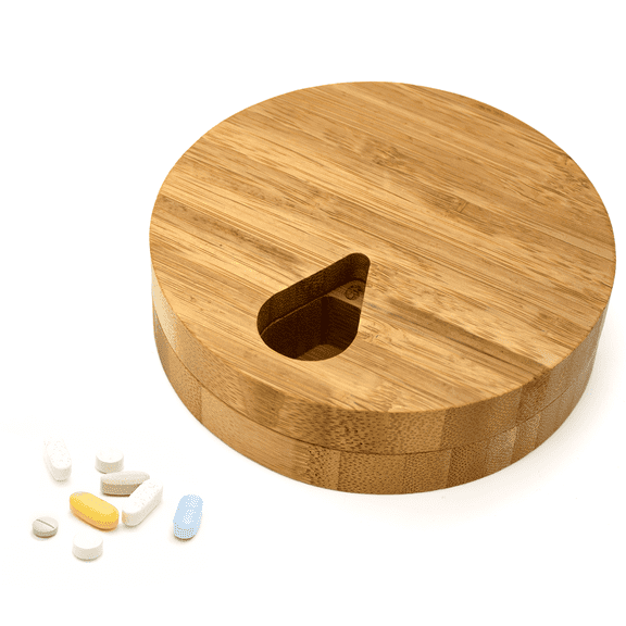 e-pill Bamboo Pill Organizer - 7 Compartments