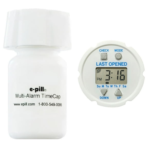 e-pill Time Cap - Last Opened Time Stamp - Dosage Tracker Bottle