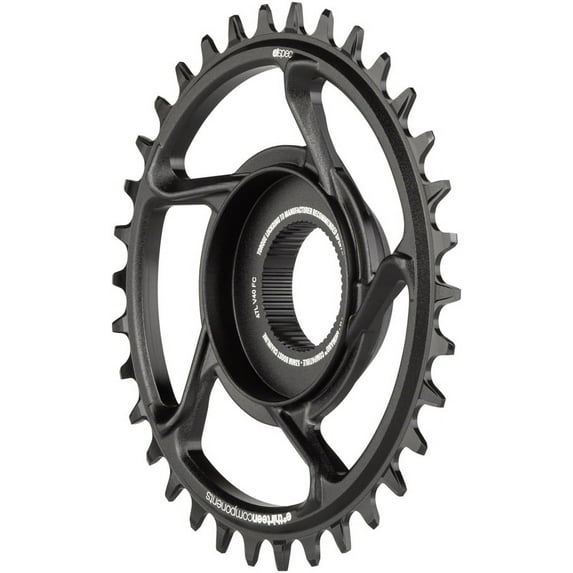 e*thirteen e*spec Aluminum Direct Mount Chainring 34t for Shimano E8000, Black