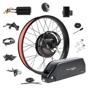 eBikeling 26 Fat 52V 20AH Bull Shark 3000W Rear Ebike Conversion Kit, Electric Bike Conversion Kit with Waterproof Components, Add On Electric Bike Kit for Effortless Cycling