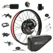 eBikeling 26 Fat 60V 20AH Triangle 3000W Rear Ebike Conversion Kit, Electric Bike Conversion Kit with Waterproof Components, Add On Electric Bike Kit for Effortless Cycling