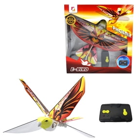 eBird Orange Phoenix - Creative Child Preferred Choice Award Winning Flying RC Toy - Remote Control Bionic Bird (Newest 2.4GHz Version Featuring USB Charging)