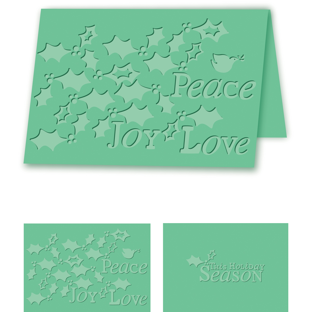 eBosser Embossing Folders A4 SizeHoliday Holly