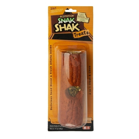 eCOTRITION Snak Shak Treat for Rabbits, Guinea Pigs & Chinchillas