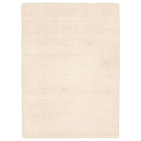 eCarpetGallery Area Rug, Plush & Shag, 5'3" x 7'3", Ivory, Alaskan Classic