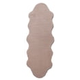 thumbnail image 1 of eCarpetGallery Faux Fur Rug for Bedroom, Fluffy Rug for Living Room, Supersoft, Bedside, Floor Mat, Sofa Seat Cover, 2' x 6', Taupe, 1 of 4