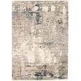 thumbnail image 1 of eCarpetGallery Modern Living Room Area Rug, 6'7" x 9'6", Ivory, Oregon Abstract, 1 of 9