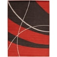 thumbnail image 1 of eCarpetGallery Modern Living Room Area Rug, 7'10" x 10'2", Red, Cosi, 1 of 9