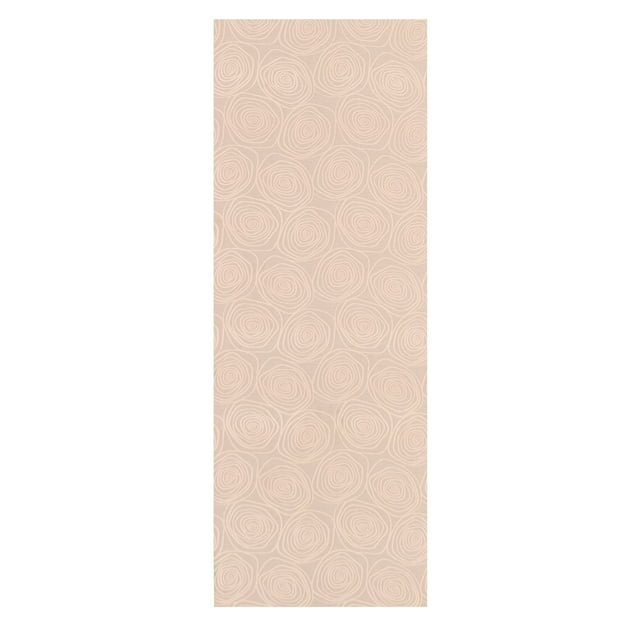eCarpetGallery Runner Rug for Hallway, Kitchen, Entrance | Anti Skid, Rubber Backing, Waterproof Material | 2'2" x 6'0", Beige | 313977