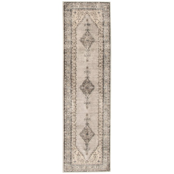eCarpetGallery Runner Rug for Hallway, Kitchen, Entryway, 2'7" x 8'2", Ivory, Oregon Bijar