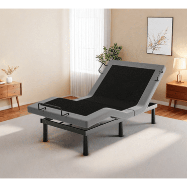 eChamp Power Adjustable Bed Frame Electric Adjustable Metal Bed Base with Dual Motors,Head and Foot Incline,Adjustable Legs,Twin
