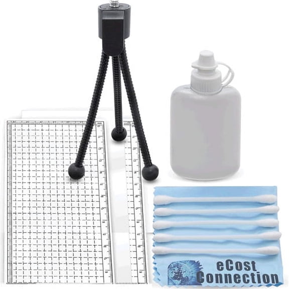 eCostConnection Camera Starter Kit Mini Tripod, Screen Protectors & Cleaning Kit for DSLR Cameras