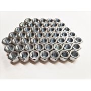 eCustomrim 50-Pack 1/2" Open Zinc Steel Lug Nuts For Trailer Wheels 1/2-20 Thread