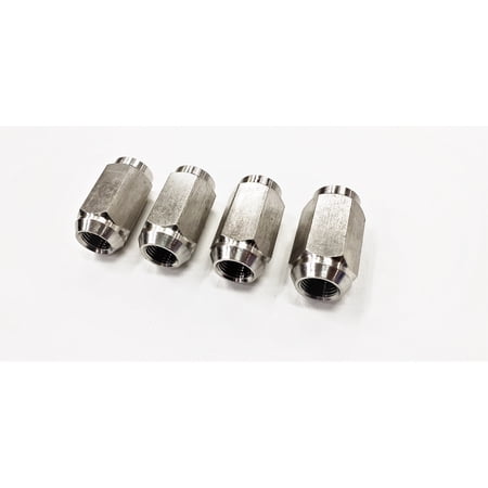 eCustomrim 4-Pack 1/2" Solid 304 Stainless Steel Lug Nuts For Trailer Wheels 1/2-20 Thread