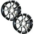 thumbnail image 1 of eCustomrim 2-Pack Aluminum Trailer Rims Wheels 5 Lug 13" Avalanche V-Spoke/Black, 1 of 6