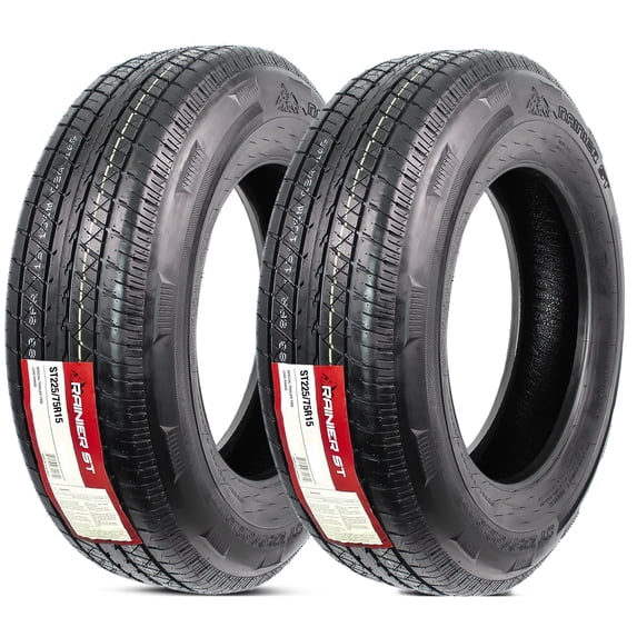 eCustomrim 2-Pack ST225/75R15 Steel Belted Radial Trailer Tire Load Range D 2540#