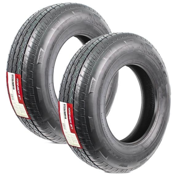 eCustomrim Radial 2-Pack Trailer Tire ST235/80R16 16 Inch Load E 6 Year Warranty