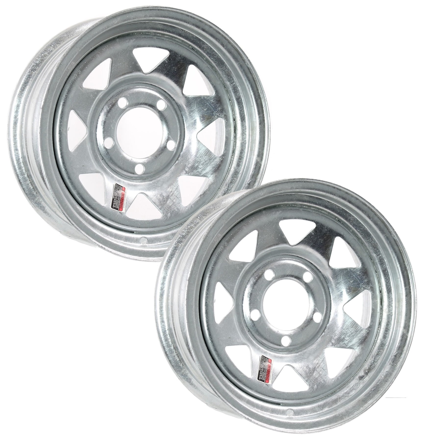 eCustomrim 2-Pack Trailer Rim 13 Inch 13X4.5 5 Lug On 4.5 Inch Galvanized Wheel