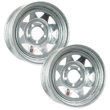 eCustomrim 2-Pack Trailer Rim 13 Inch 13X4.5 5 Lug On 4.5 Inch Galvanized Wheel