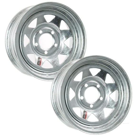 eCustomrim 2-Pack Trailer Rim Wheel 13X4.5 5 Lug On 4.5" Galvanized Spoke
