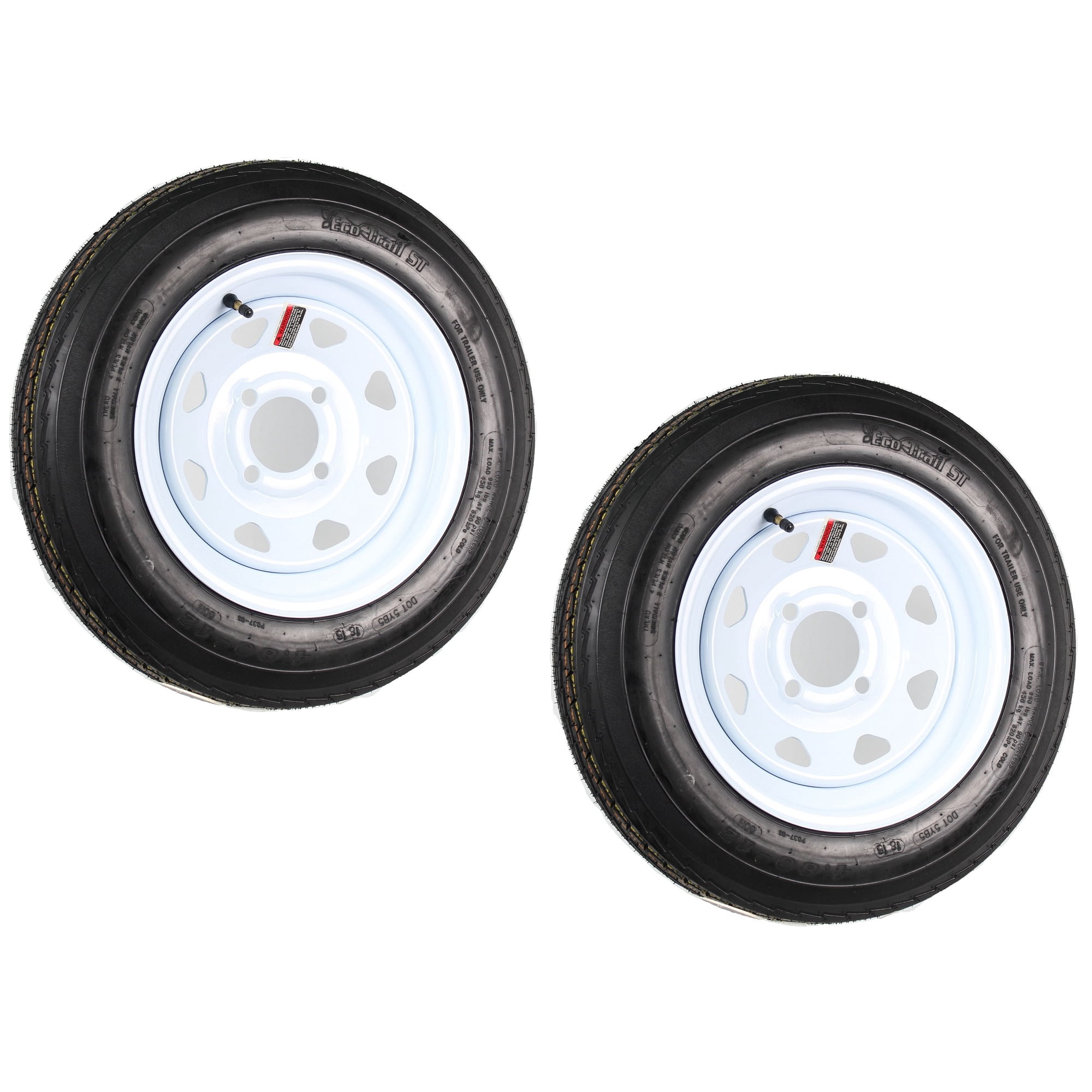 2-Pack Trailer Tire On Rim 4.80-12 12 in. Load C 4 Lug White Spoke Wheel 2-Pack Trailer Tire On Rim 4.80-12 12 in. Load C 4 Lug White Spoke Wheel Sansujyuku sansujyuku.com
