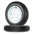 2-Pack Trailer Tire On Rim 480-12 4.80-12 12 in. LRB 4 Hole White Spoke Wheel Sansujyuku sansujyuku.com