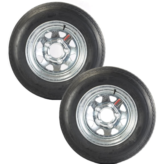 eCustomrim 2-Pack Trailer Tire Rim 5.30-12 530-12 12 Inch 5 Lug Galvanized Wheel