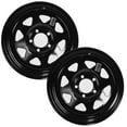 thumbnail image 1 of eCustomrim 2-Pack Trailer Wheels JG 13X4.5 Black Spoke 1730 Lb. 3.19 Center Bore 5 Lug Rim, 1 of 6