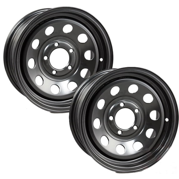 eCustomRim, Trailer Wheels, 14X5.5 14 inch Black Modular 5 Lug Rim ...