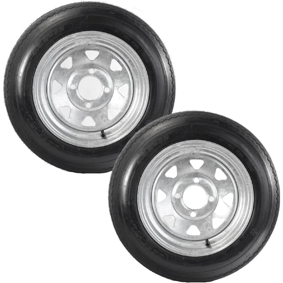 eCustomrim 2-Pack Trailer Tire Rim 4.80-12 480-12 12 Inch 4 Lug Galvanized Wheel