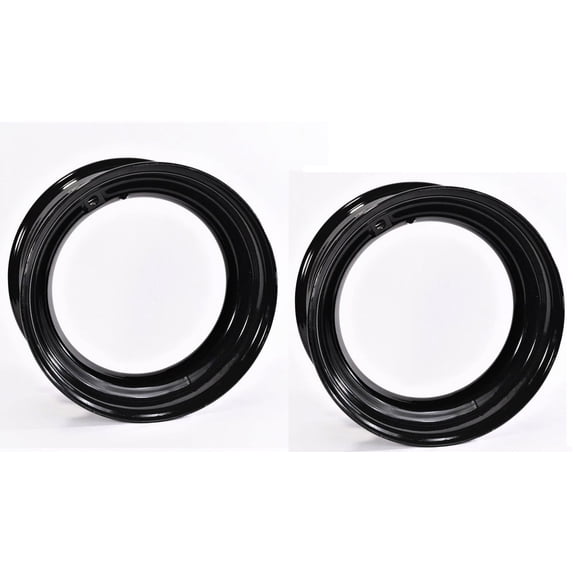eCustomrim 2-Pk Mobile Home Low Boy Trailer Wheel 14.5x6 6x14.5 Open Center Fits 14.5 Tire