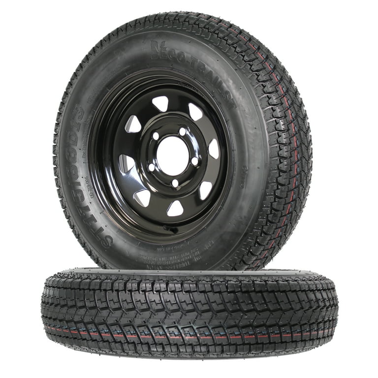 eCustomhitch 2-Pack Pre-Mounted Trailer Tires & Rims, 175 eCustomhitch 2-Pack Pre-Mounted Trailer Tires & Rims, 175