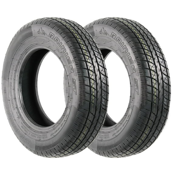 Rainier Radial ST145/R12 Trailer Tires Pack of 2, Load Range E 1520 ...