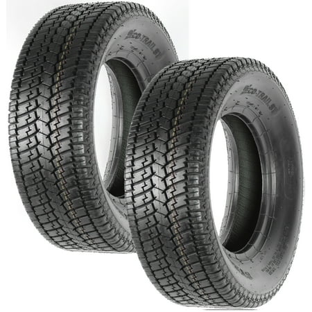 eCustomrim 2-Pk ST185/80D13 Trailer Tires Bias Ply Load C 1480# 185/80 D 13 2 Yr Warranty