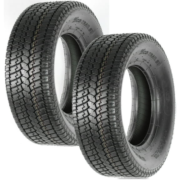 eCustomrim 2-Pk ST185/80D13 Trailer Tires Bias Ply Load C 1480# 185/80 D 13 2 Yr Warranty