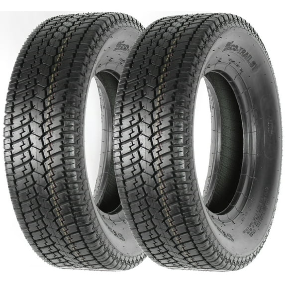eCustomrim 2-Pk ST205/75D14 Deep Tread Trailer Tires Bias Ply Load C 1760# 205/75D 2 Year Warranty
