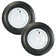thumbnail image 1 of eCustomrim 2-Pk Trailer Tire Rim ST205/75D15 F78-15 205/75-15 Load C 5 Lug White Mod Wheel, 1 of 6