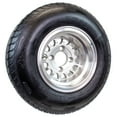 thumbnail image 1 of eCustomrim 205/65-10 Trailer Golf Cart ATV Offroad Tire On 10X7 Gloss Silver Rim A3, 1 of 6