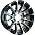 thumbnail image 1 of eCustomrim Aluminum Boat Camper Trailer Rim Wheel 6 Lug 15" Avalanche V-Spoke/Black, 1 of 6