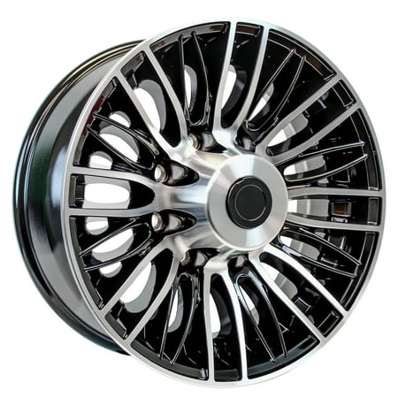 eCustomrim Aluminum Trailer Rim 16 Inch 16X6 8 Lug On 6.5 Inch Black Evo Wheel