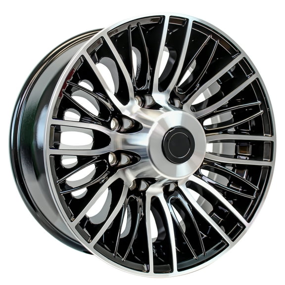 eCustomrim Aluminum Trailer Rim 16 Inch 16X6 8 Lug On 6.5 Inch Black Evo Wheel