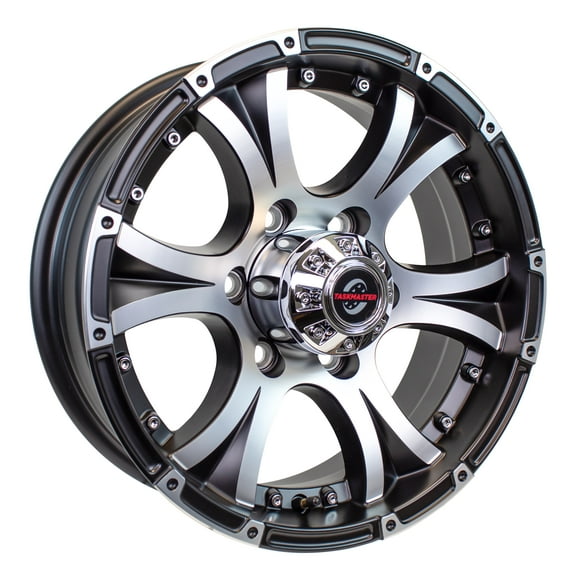 eCustomrim Aluminum Trailer Wheel 16X6 16" Viking Style 6 Lug On 5.5" Center Rim