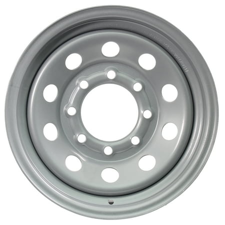 eCustomrim Equipment Trailer Rim Wheel 16" 16X6 8 Hole Bolt Lug Silver Grey Modular