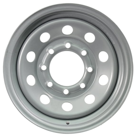 eCustomrim Equipment Trailer Rim Wheel 16" 16X6 8 Hole Bolt Lug Silver Modular