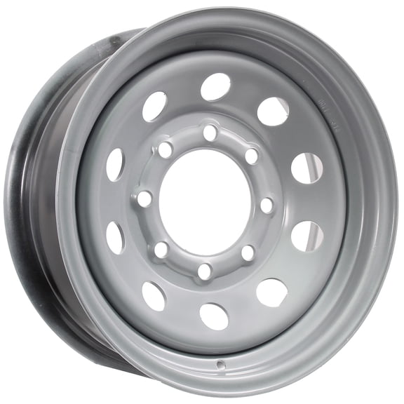 eCustomrim Trailer Rim 16 Inch 16X6 8 Lug On 6.5 Inch Center Silver Wheel