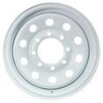 thumbnail image 1 of eCustomrim Equipment Trailer Rim Wheel 16" 16X6 8 Hole Bolt Lug White Modular, 1 of 6