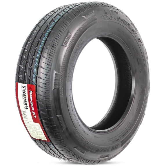 eCustomrim ST205/75R14 Steel Belted Radial Trailer Tire Load Range D 2040# 6 Yr Warranty