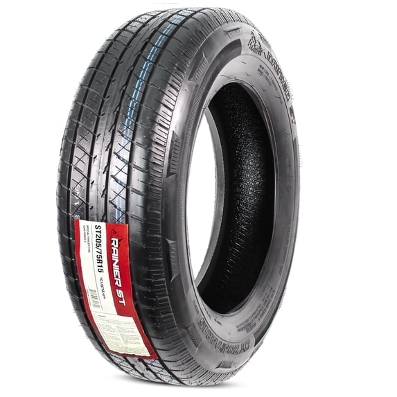 eCustomrim Radial Trailer Tire ST205/75R15 15 Inch Load Range D 6 Year Warranty